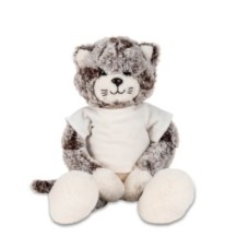 Plüss cica, személyre szabható pólóban