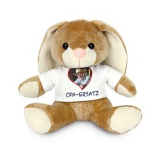 Plüss nyuszi, személyre szabható pólóban