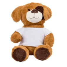 Plüss kutyus, személyre szabható pólóban