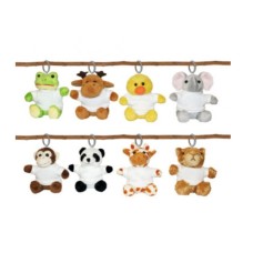 Kulcstartó - Plüss személyre szabható pólóban