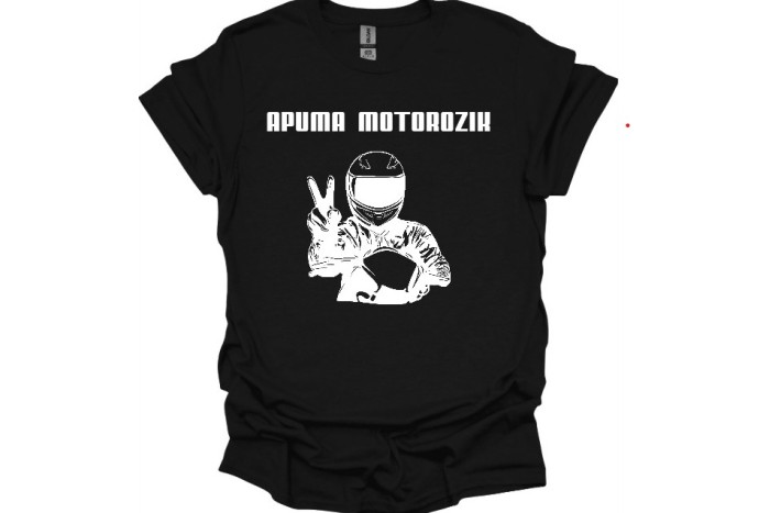 Póló - Apuma motorozik